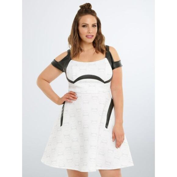 Torrid Star Wars Her Universe Stormtrooper Cosplay Costume Dress Plus Size 1X - Picture 1 of 8